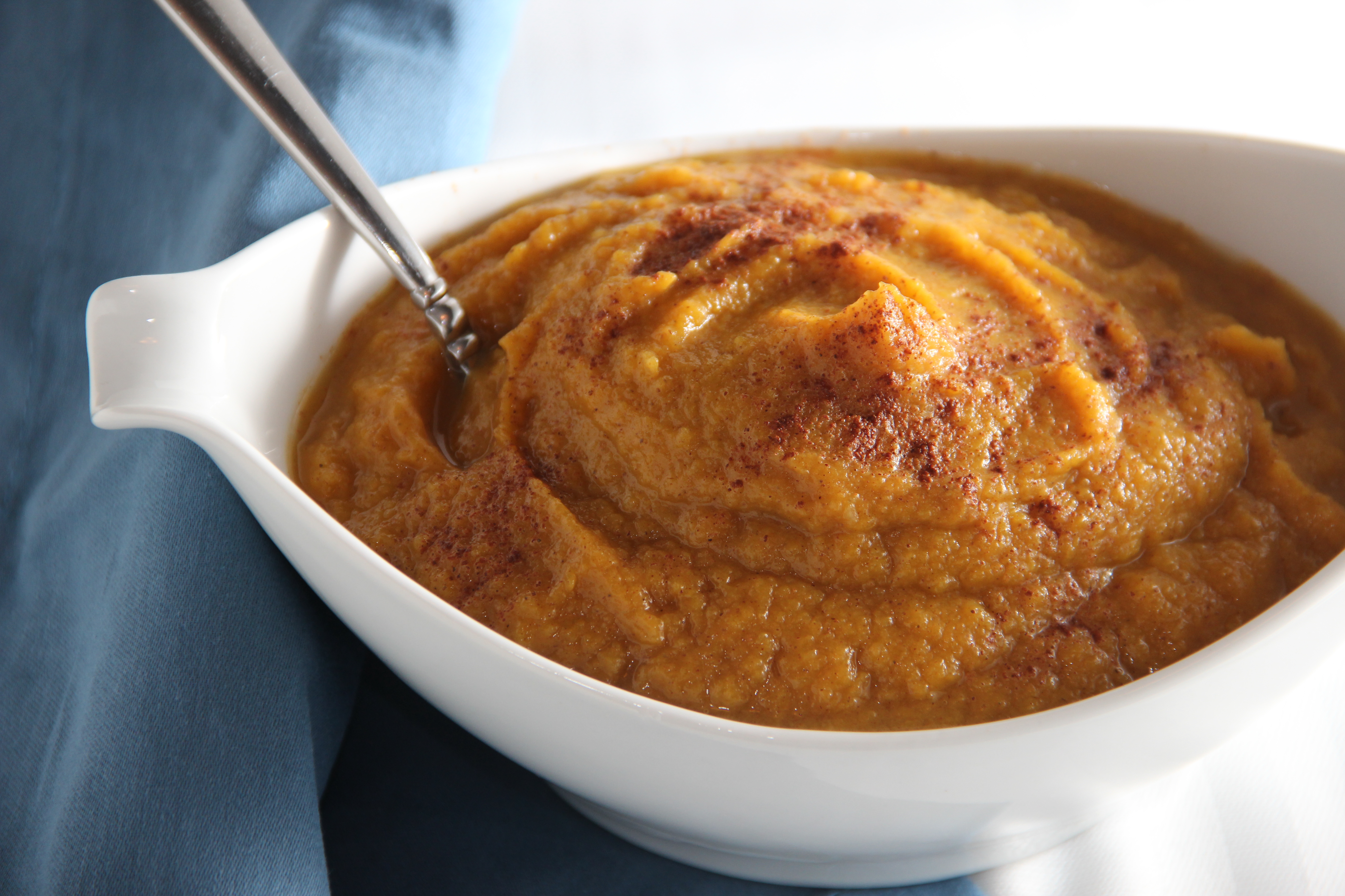Mashed Cinnamon Squash with Almond Butter