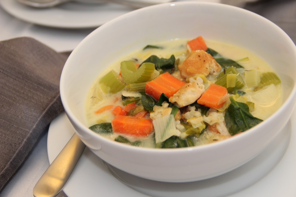 How to Make Creamy Soup the Healthy Way: Creamy Chicken Florentine Soup