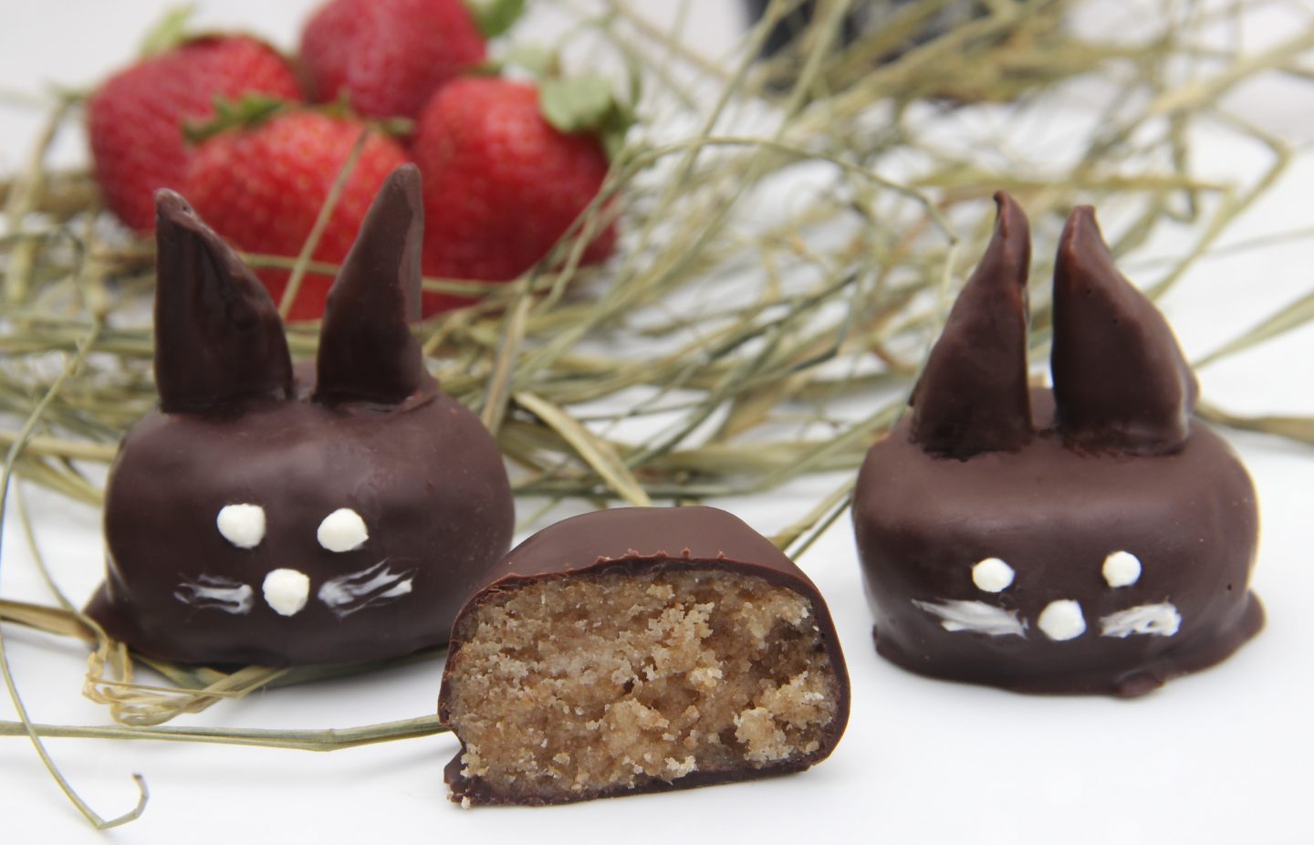 Chocolate-Covered Cookie Dough Bunnies