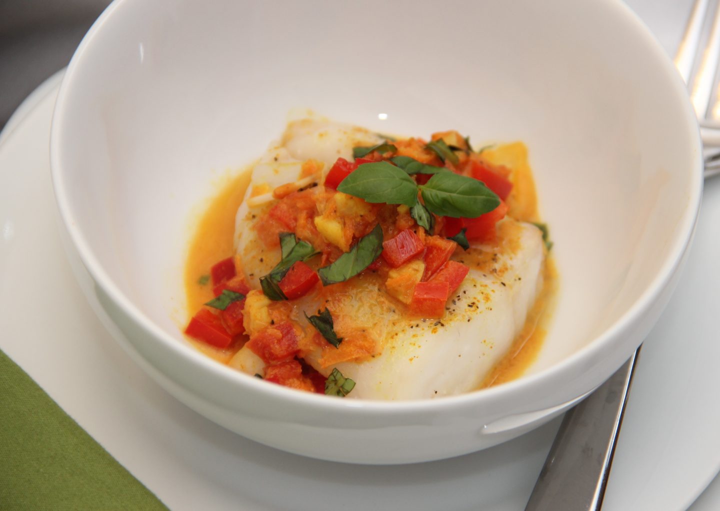 Beginner Thai: White Fish with Thai Curry Sauce