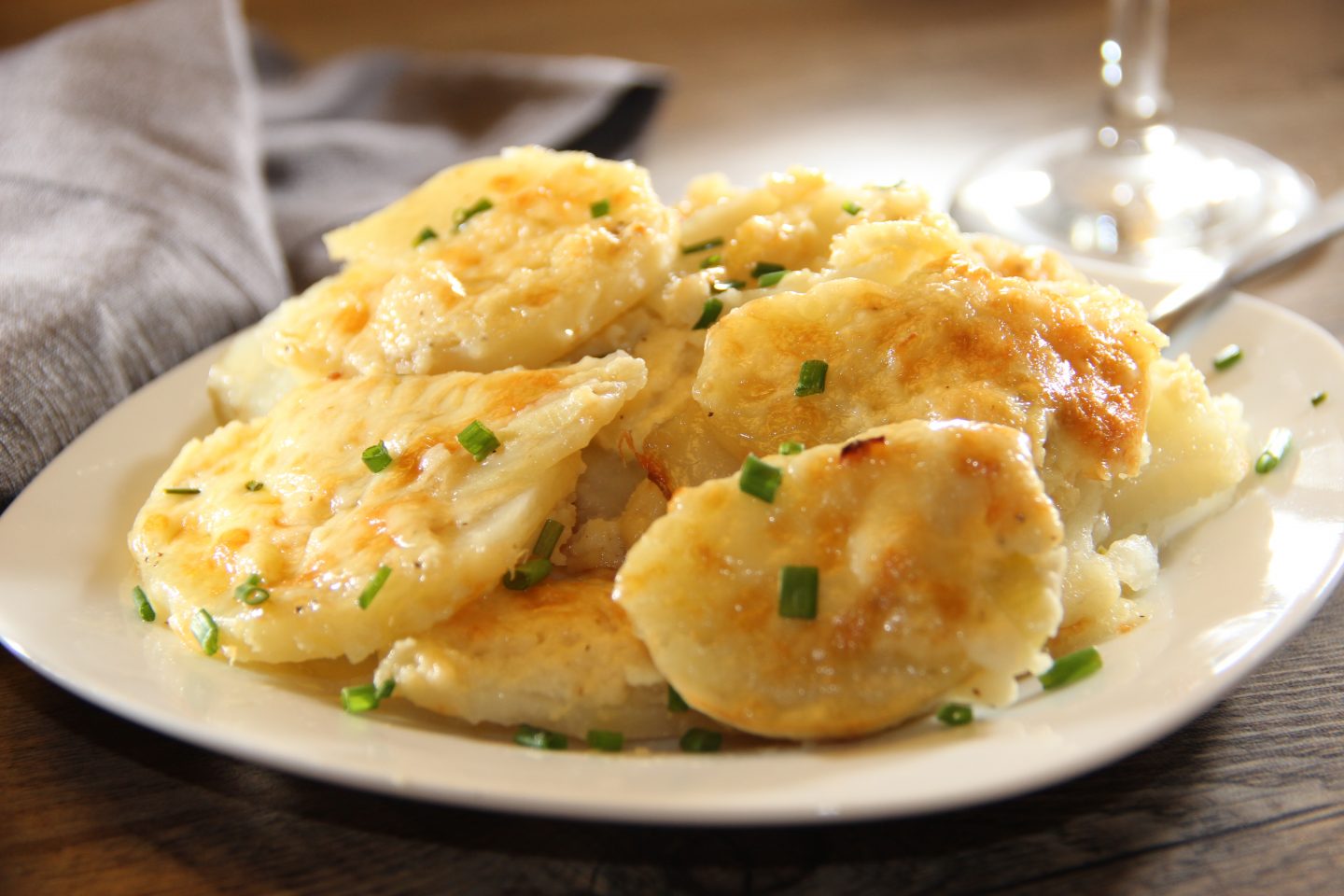 Healthier Potatoes Au Gratin