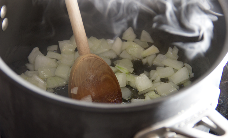 sauteeing-onions