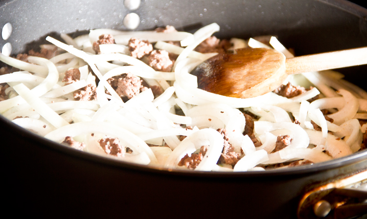 sauteeing-meat-and-onions