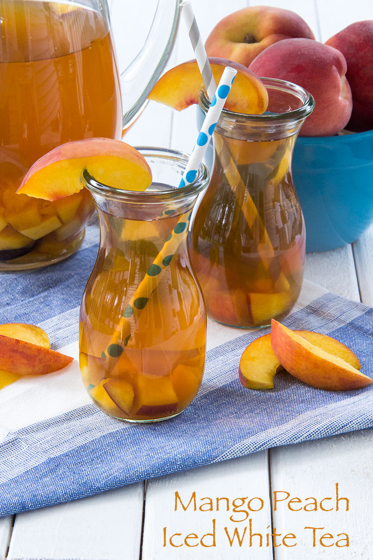Peach Mango White Iced Tea | Iced Tea Recipes That Will Rock Your Summer | herbal iced tea recipes