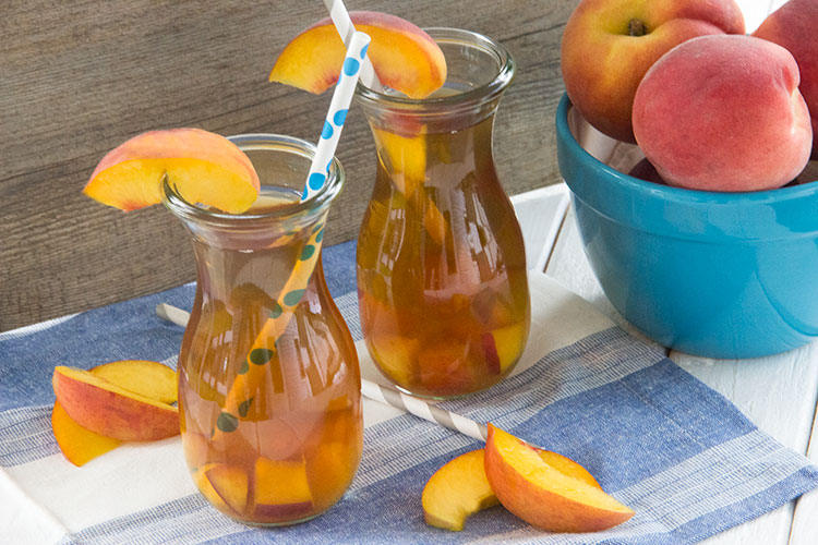 Frugal Foodie Mama: Peach Mango Iced Tea For One