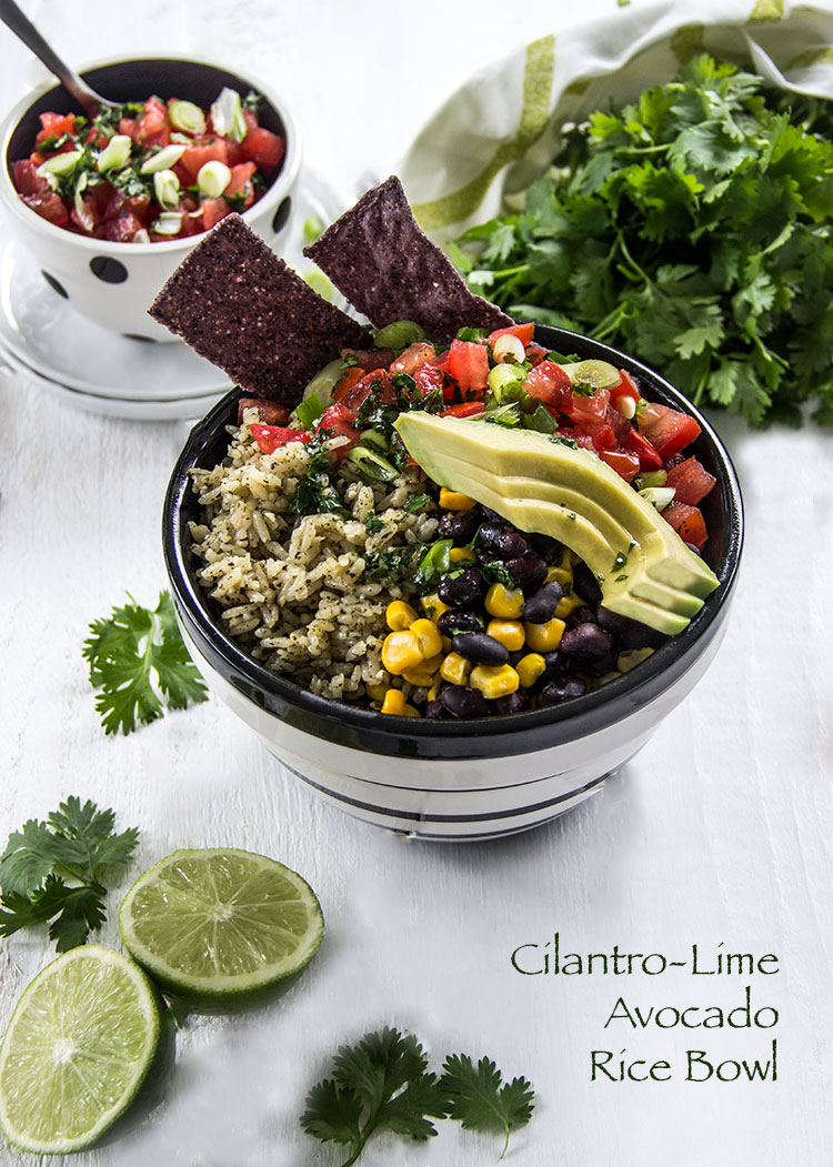 Cilantro-Lime-Avocado-and-Rice-Bowl