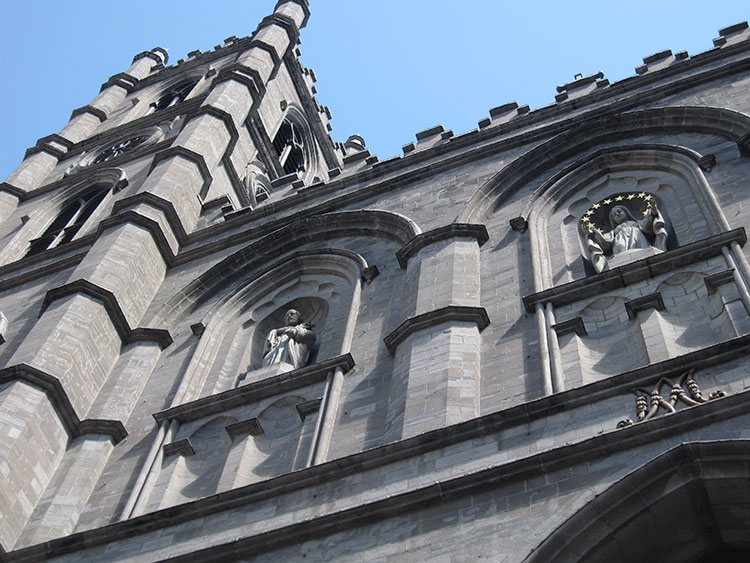 Notre-Dame-Basilica-Exterior-Detail-Montreal