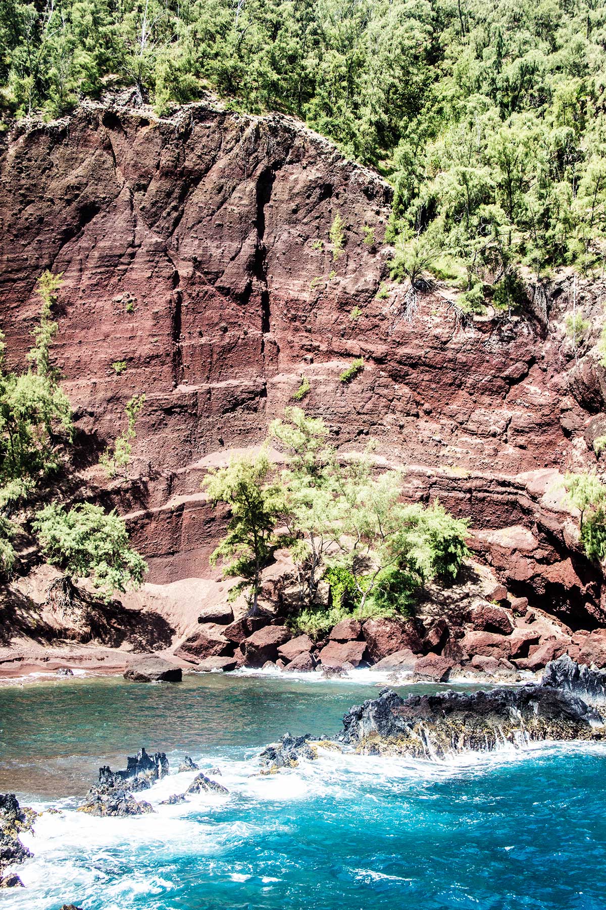 Kaihalulu-Beach-Red-Sand-Beach-Road-to-Hana