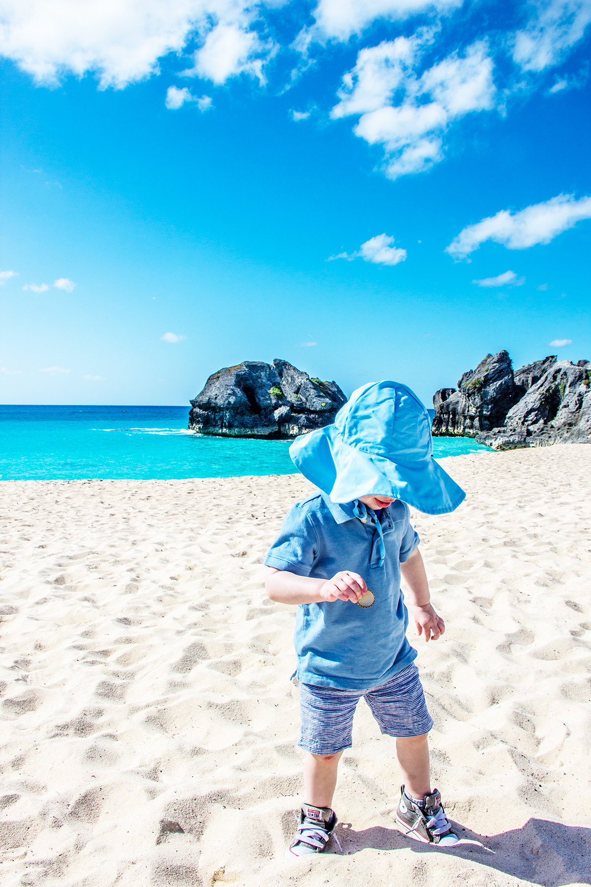 Baby-on-Warwick-Long-Bay-Beach-Bermuda