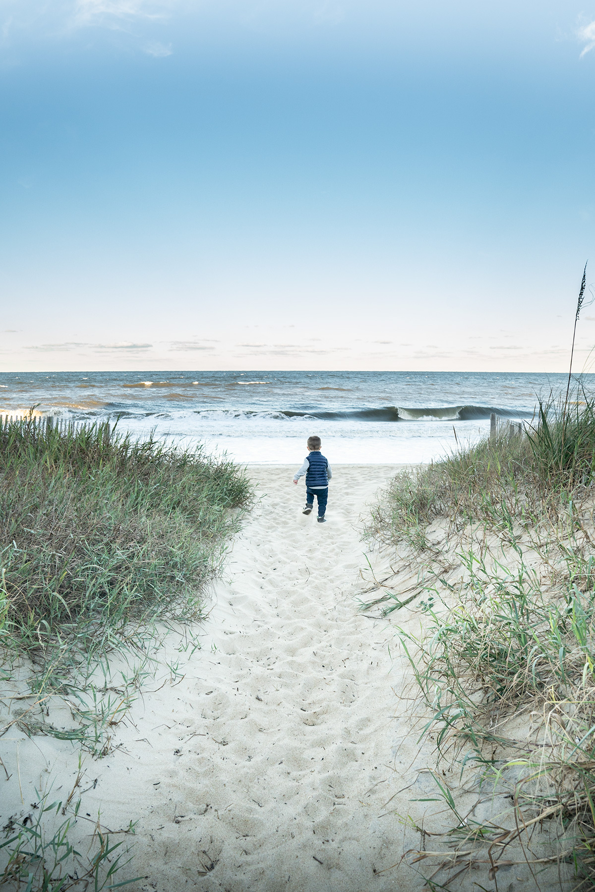 Running-to-the-Beach-Outer-Banks-North-Carolina