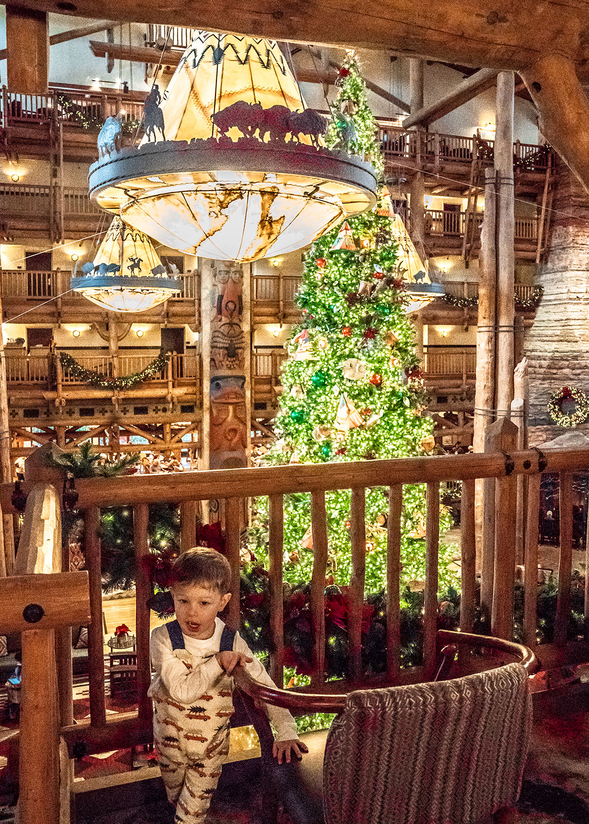 Disney's Wilderness Lodge at Christmas