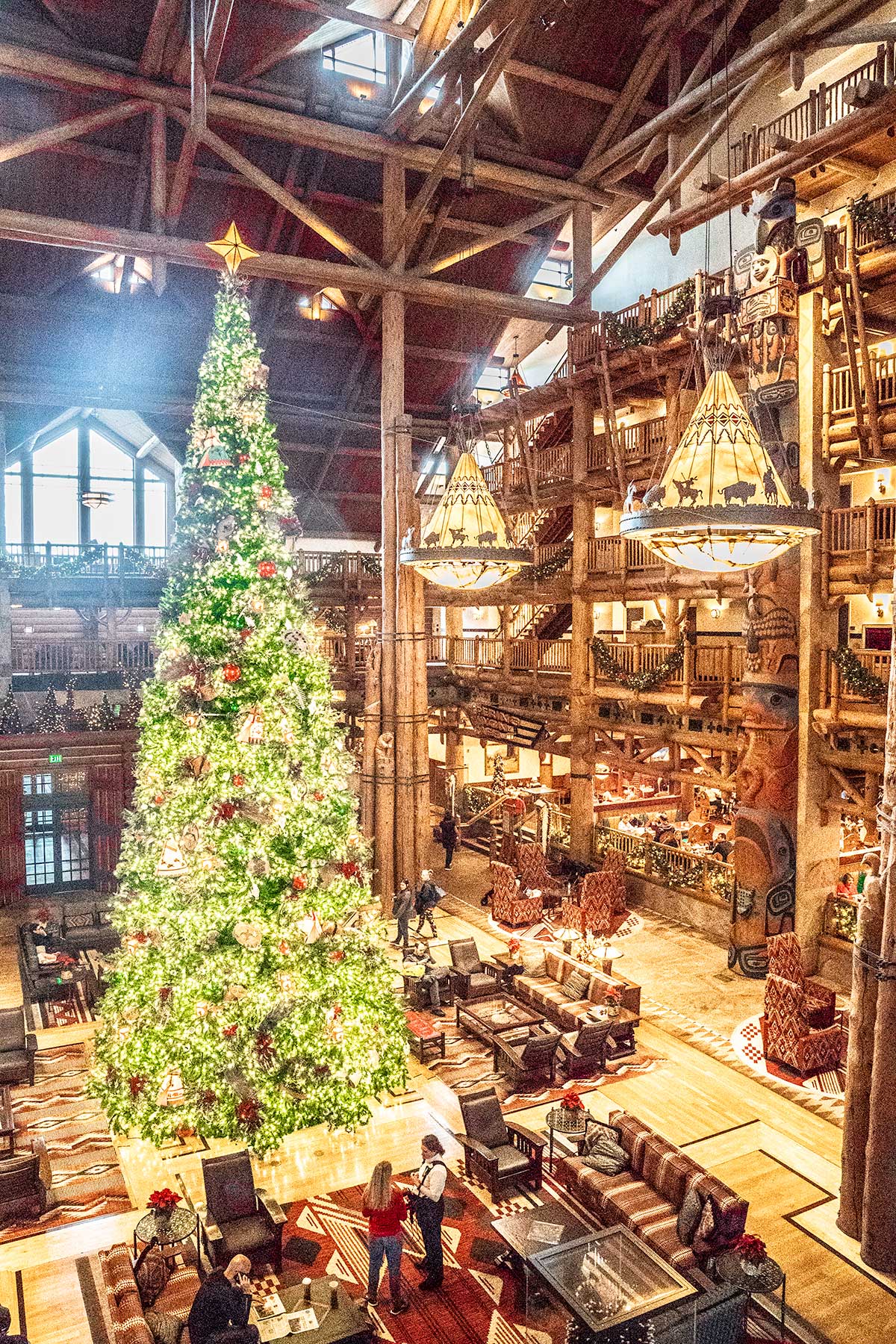 Disney's Wilderness Lodge at Christmas