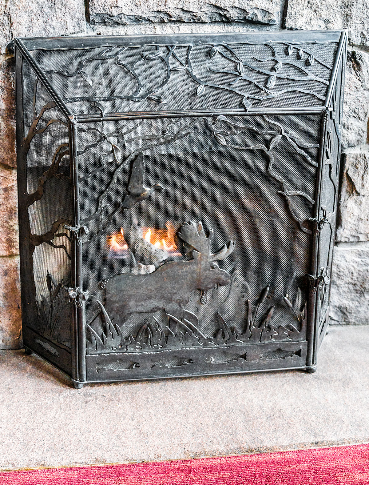 Fireplace-Disneys-Wilderness-Lodge
