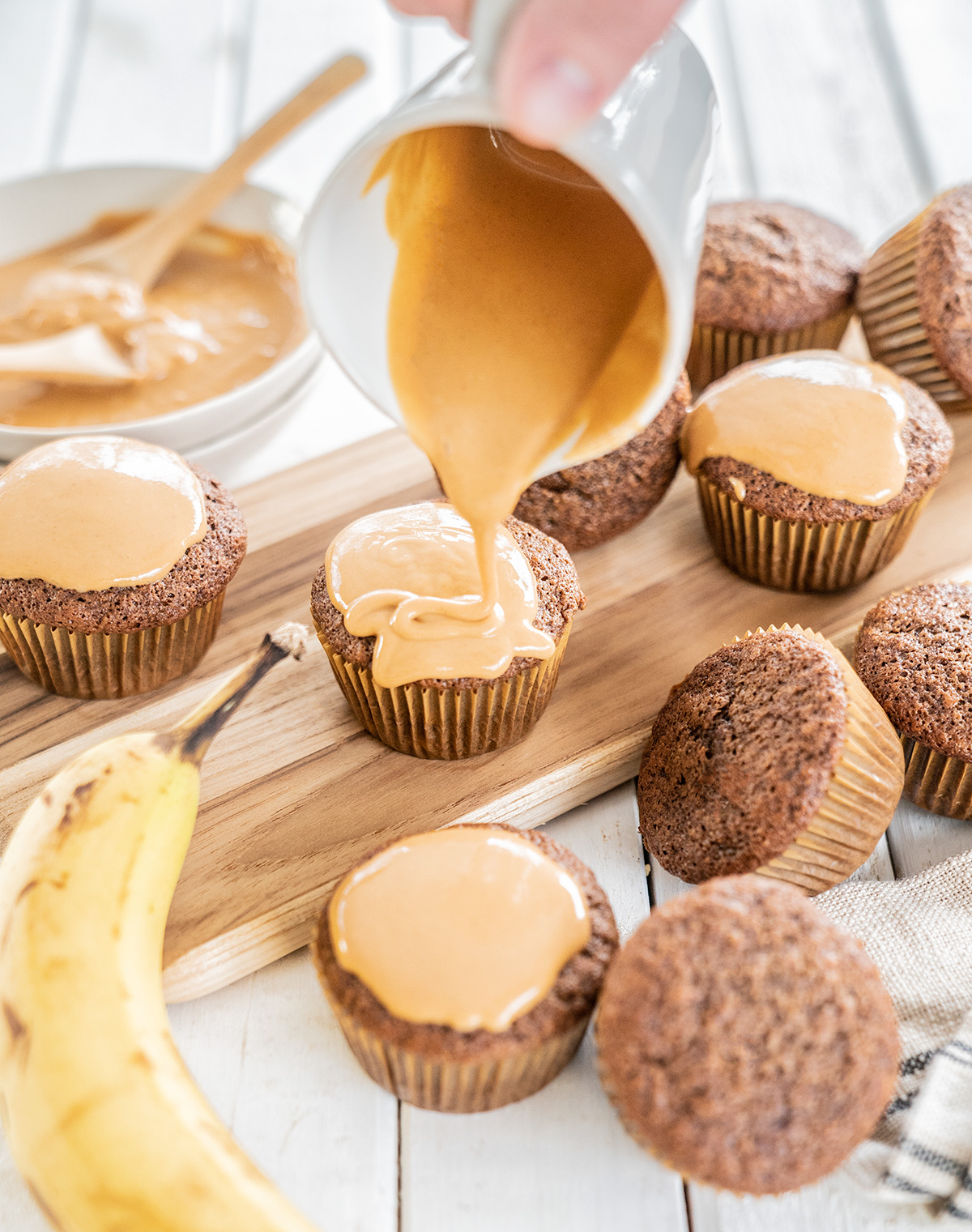 Banana-Chocolate-Muffins-with-Peanut-Butter