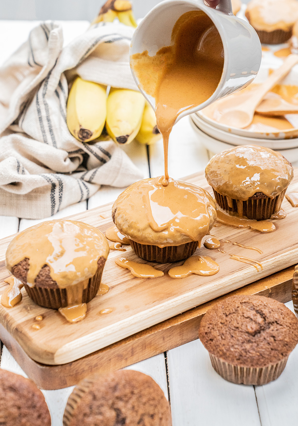 Chocolate-Banana-Muffins-with-Peanut-Butter-Drizzle