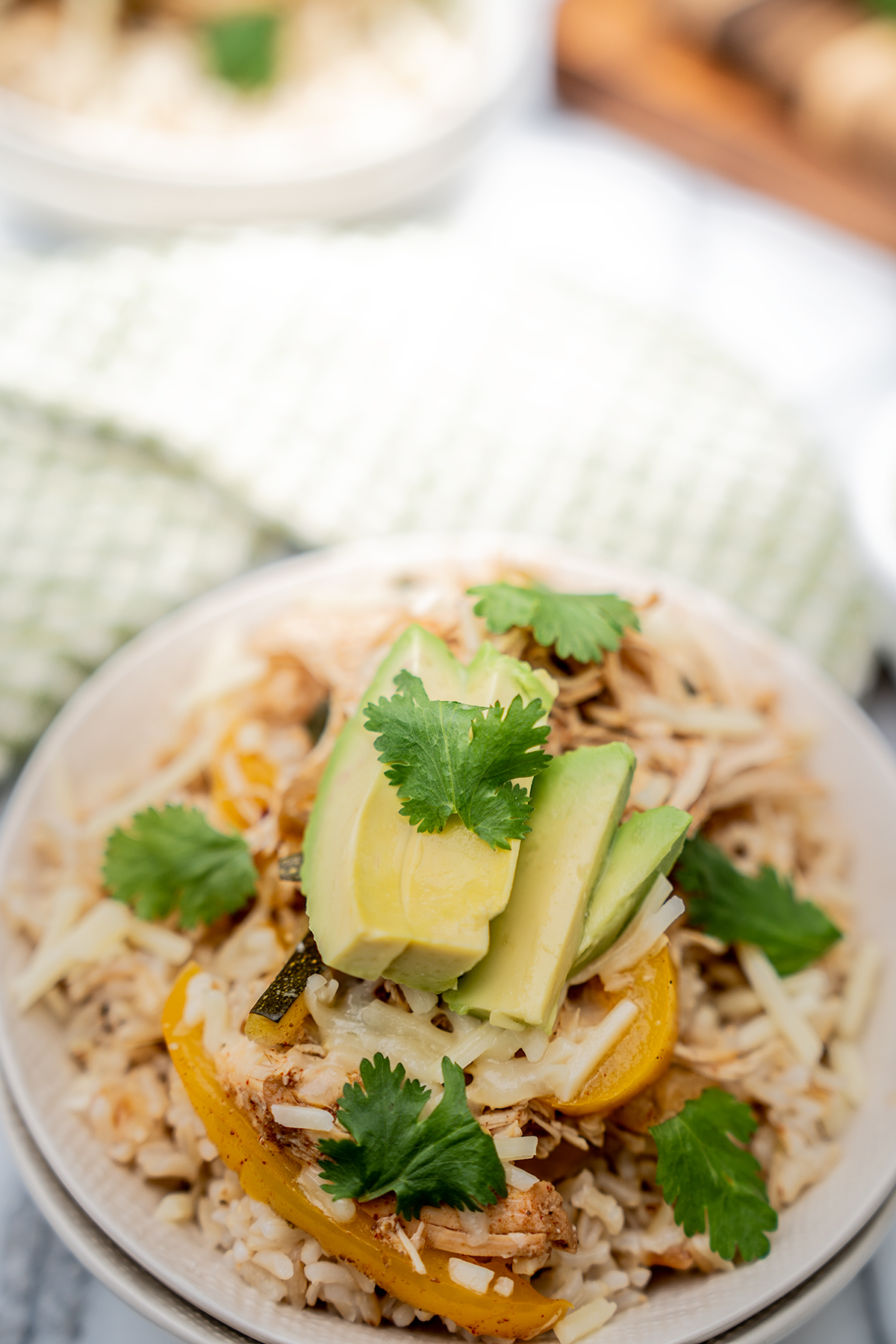 Slow-Cooker-Chicken-Fajita-Bowl