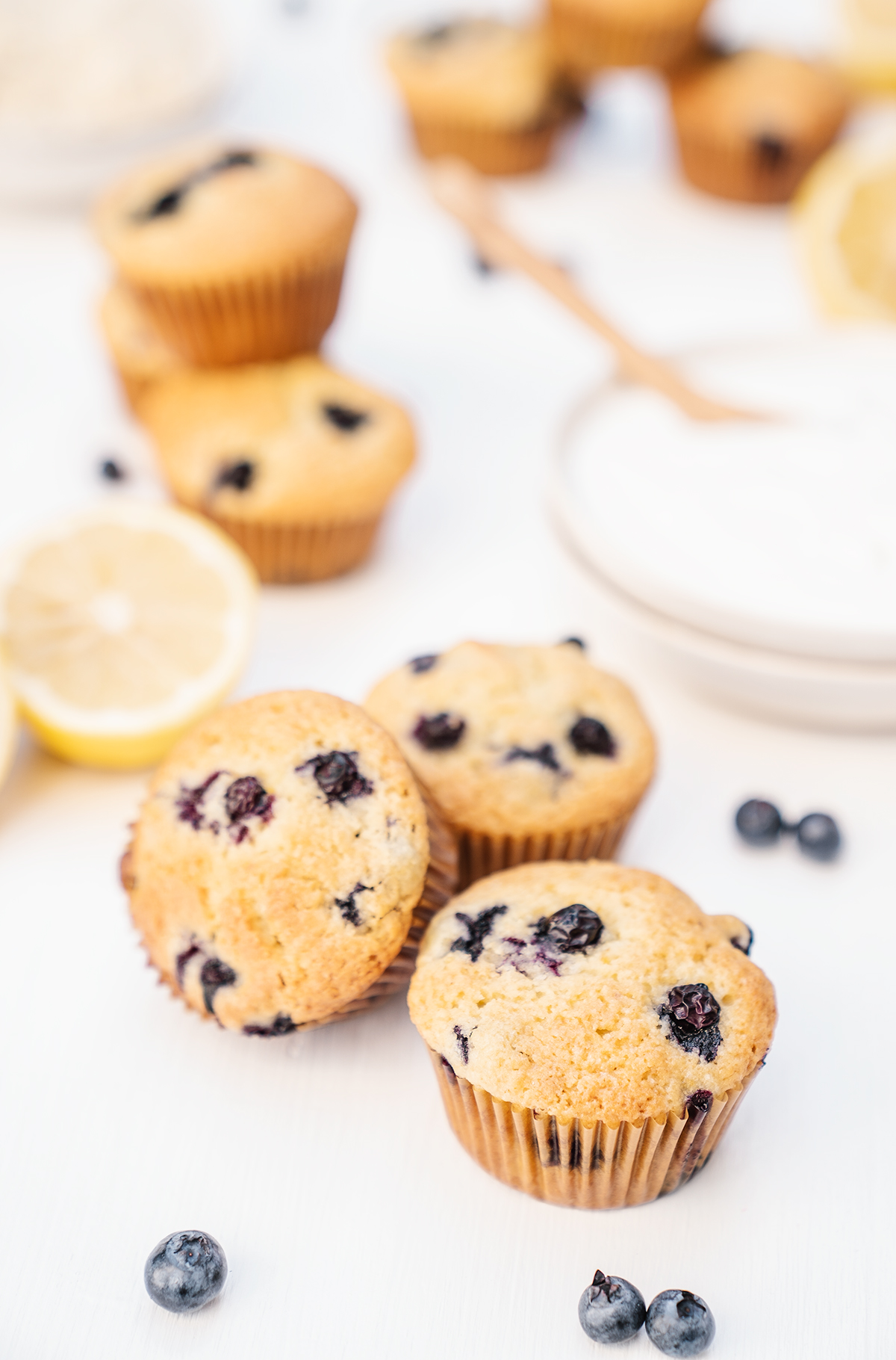 Blueberry-Lemon-Almond-Muffins